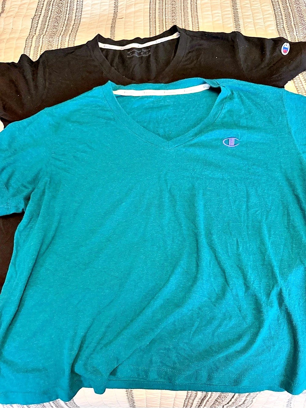 2 for 10!!Champion Short Sleeve Tee in teal and black
